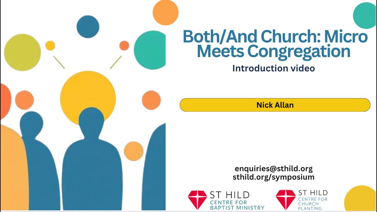 Both/And Church: Micro Meets Congregation a Symposium hosted by St Hild College, 16 September 2025