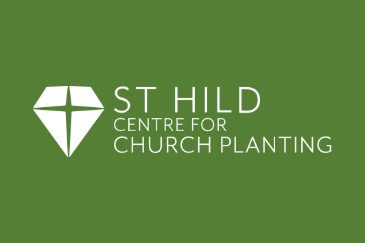 St Hild Centre for Church Planting logo on a leaf green background